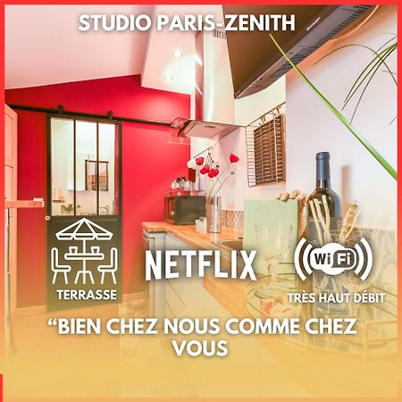 Paris-Zenith-Bienvenue-Terrasse-Netflix Apartment Pantin Bagian luar foto